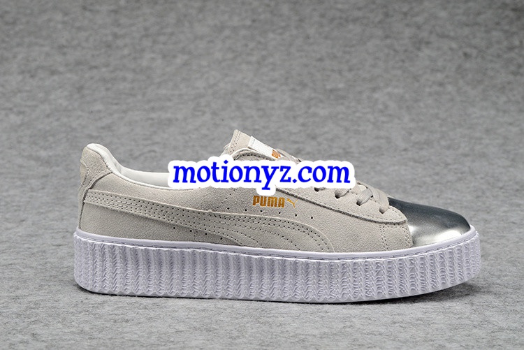 Puma Fenty Rihanna Creeper Low White Silver